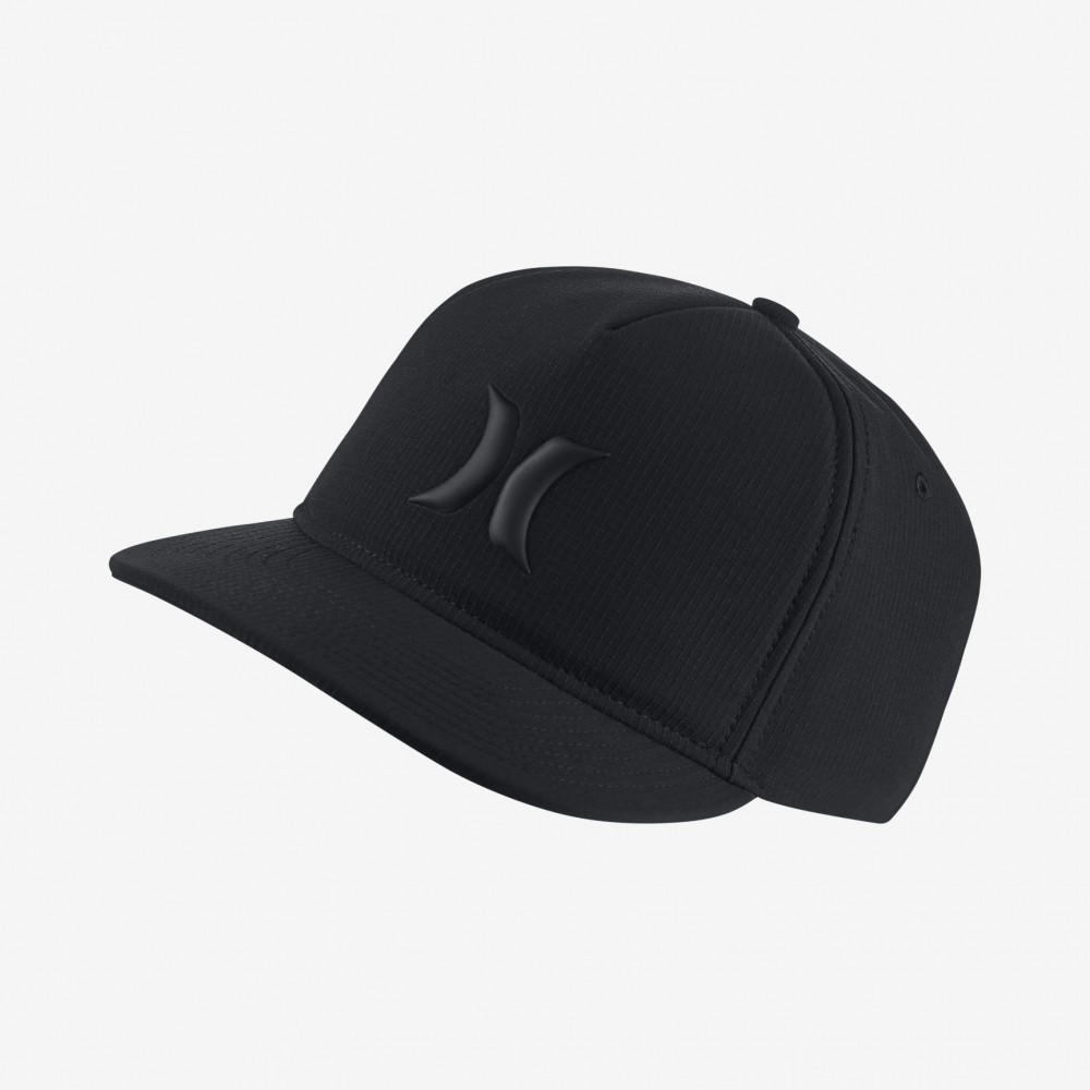 Black hurley flexfit hat sales