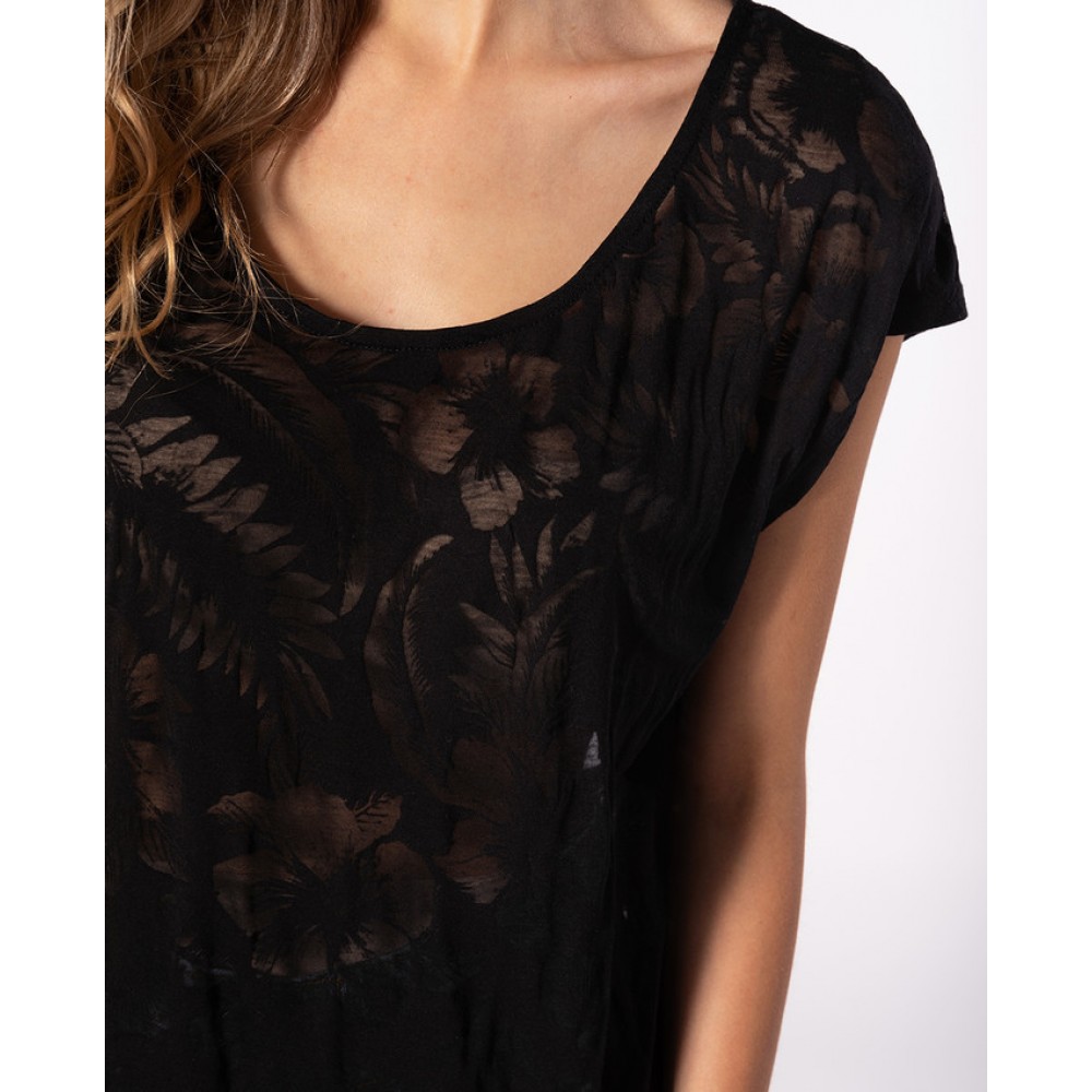 Rip Curl Viamala Flower T-Shirt Damen Black Größe S 2020 Kurzarmshirt 