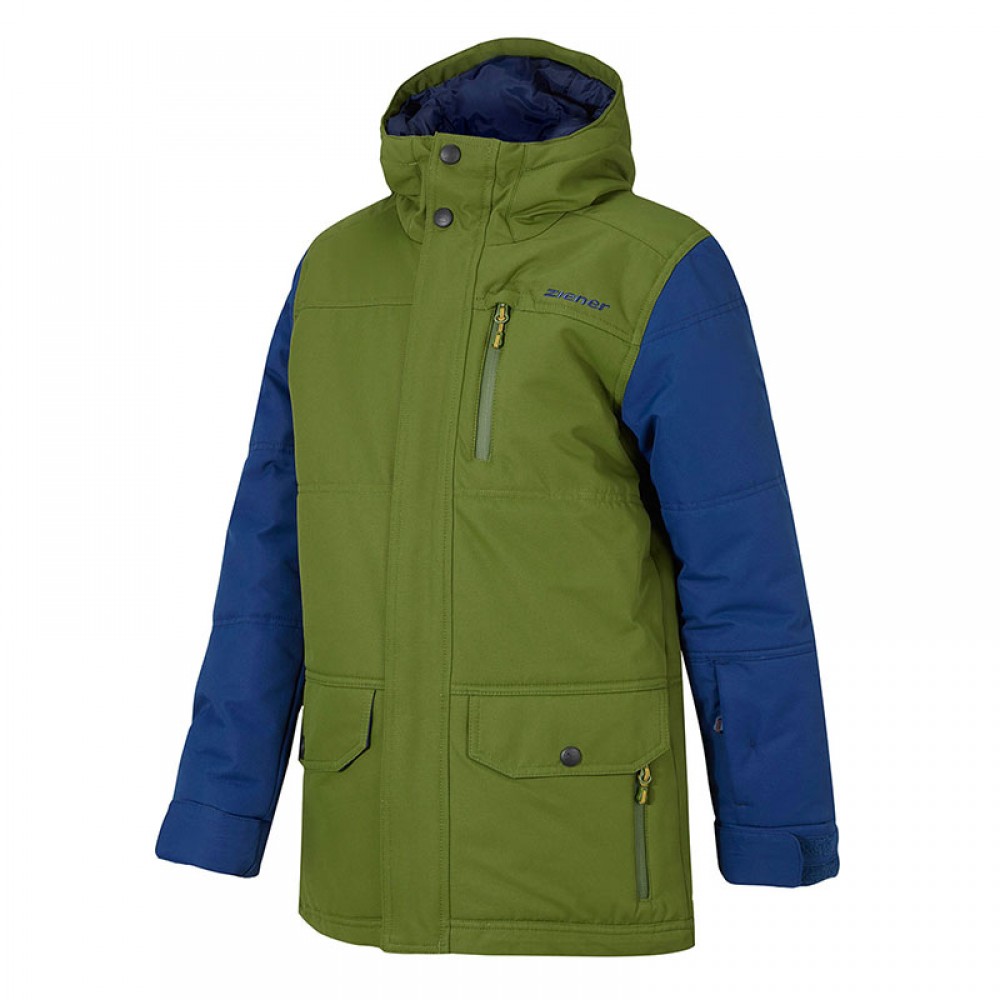 ZIENER Yannis Jacket Junior warm olive Adrenalin Regensburg Snowboards Snowwear und mehr